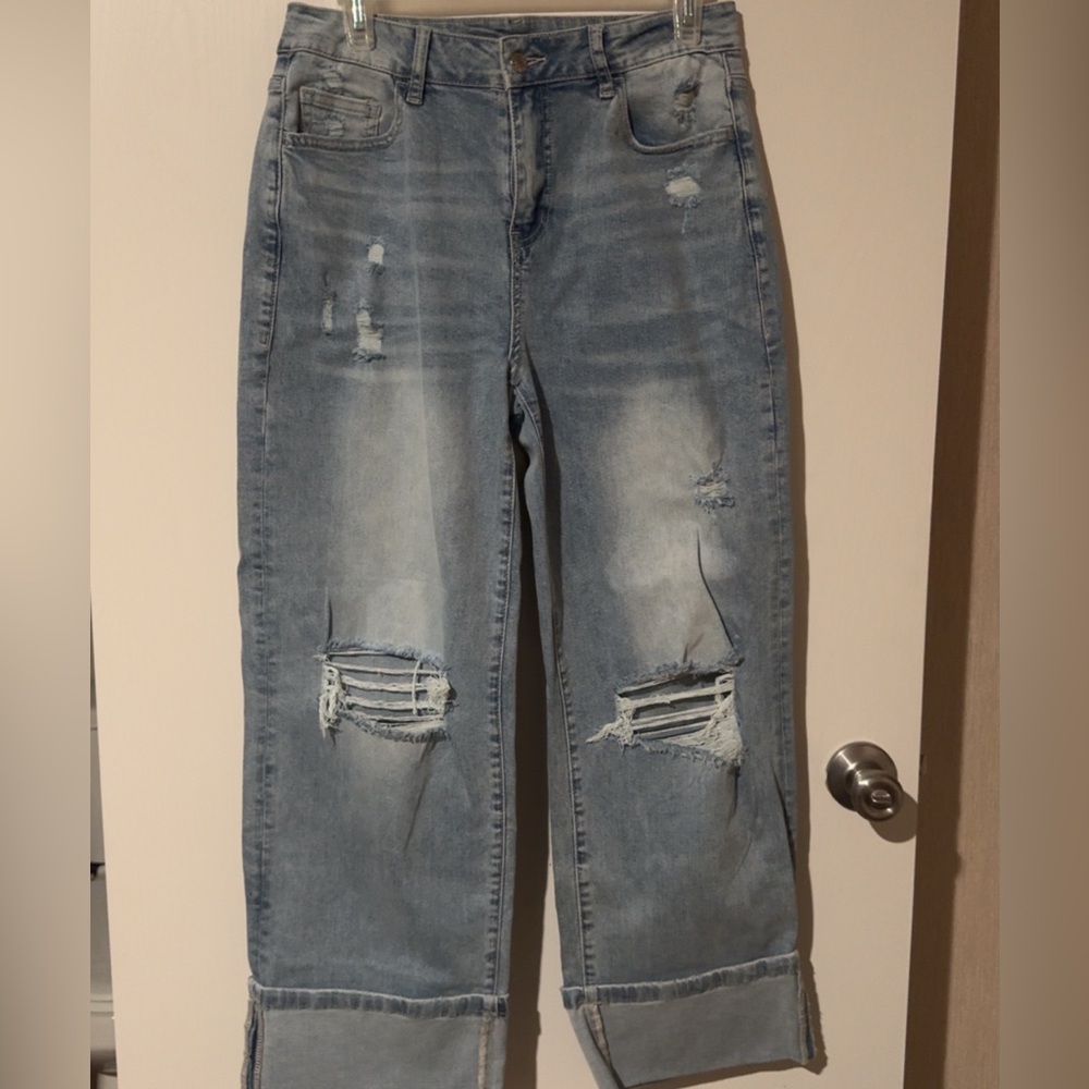 Distressed Light Blue Women's Jeans